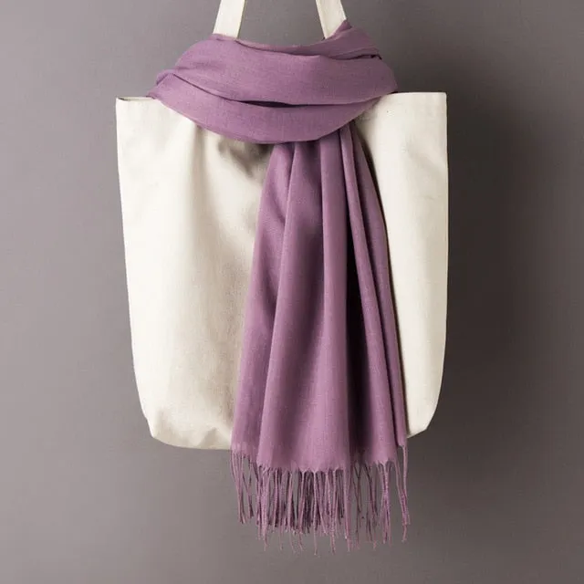 Unisex Thick Warm Winter Cashmere Business Scarves