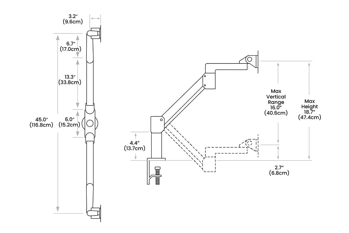 Uplifting 7000-8408 Series Dual Monitor Arm