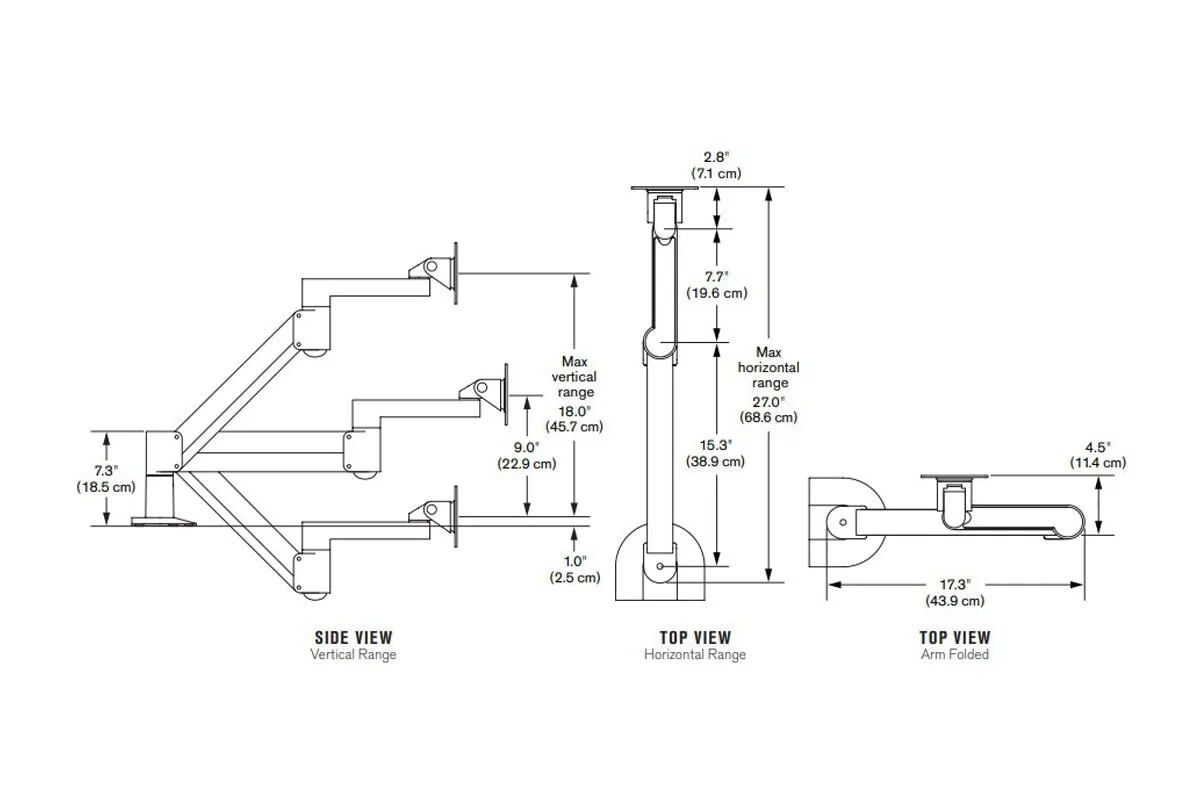 Uplifting 7500-1500 Heavy Duty Single Monitor Arm