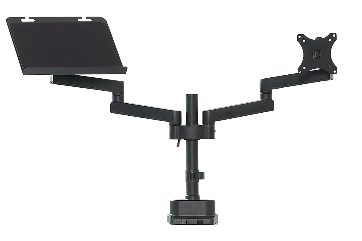 Uplifting Actiflex II Dual Static Monitor Arms and Mount