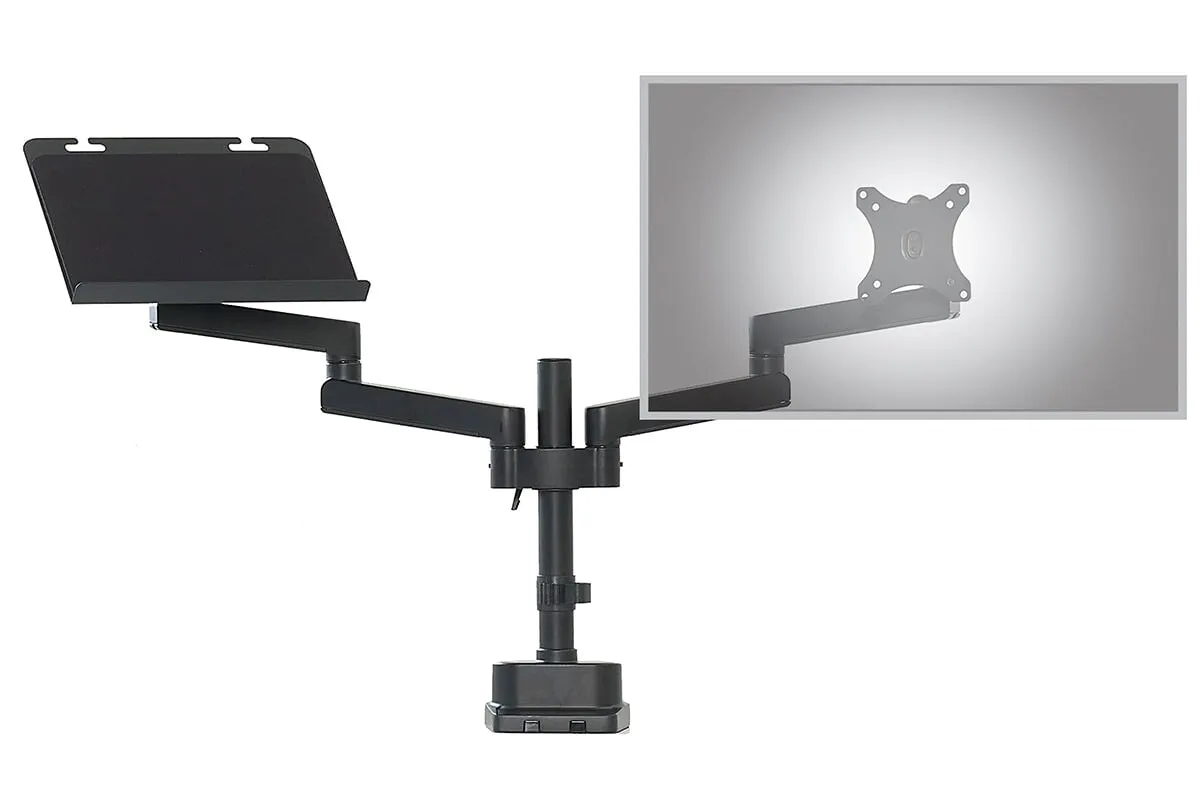 Uplifting Actiflex II Dual Static Monitor Arms and Mount