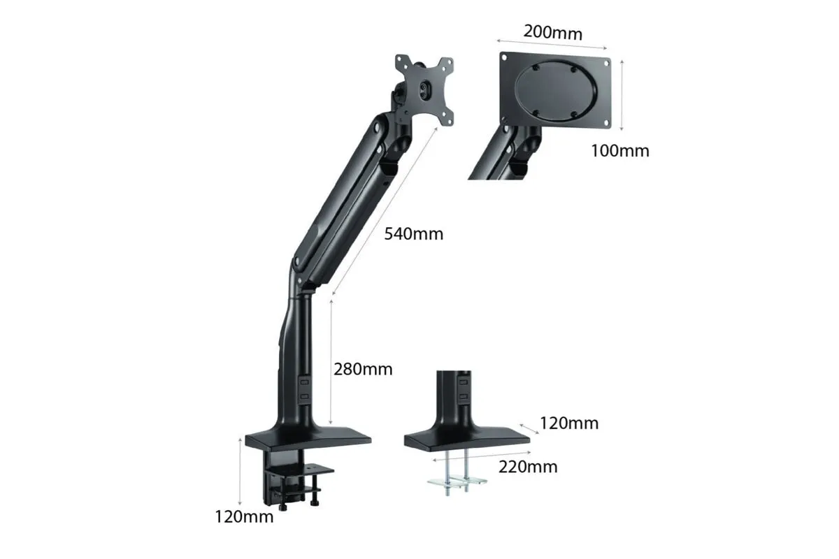 Uplifting Brutus Single Heavy Duty Monitor Arm