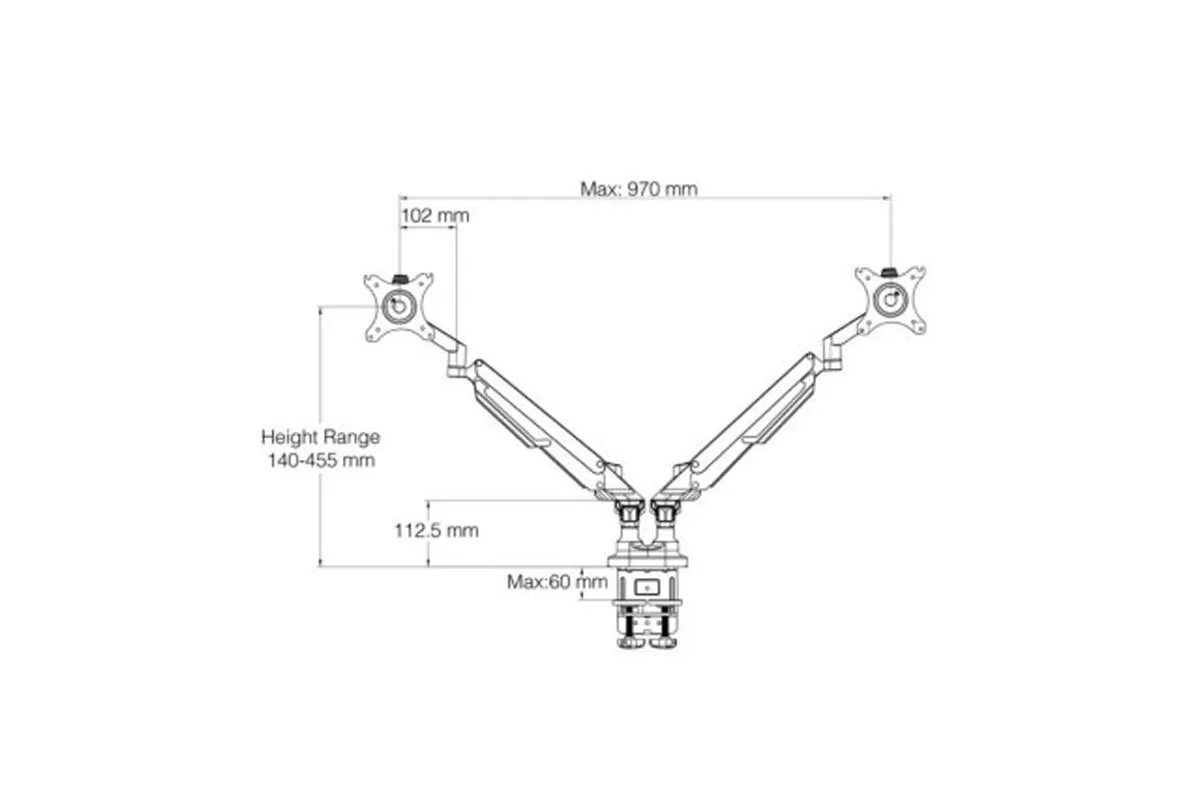 Uplifting PolarFlex Dual Monitor Arm