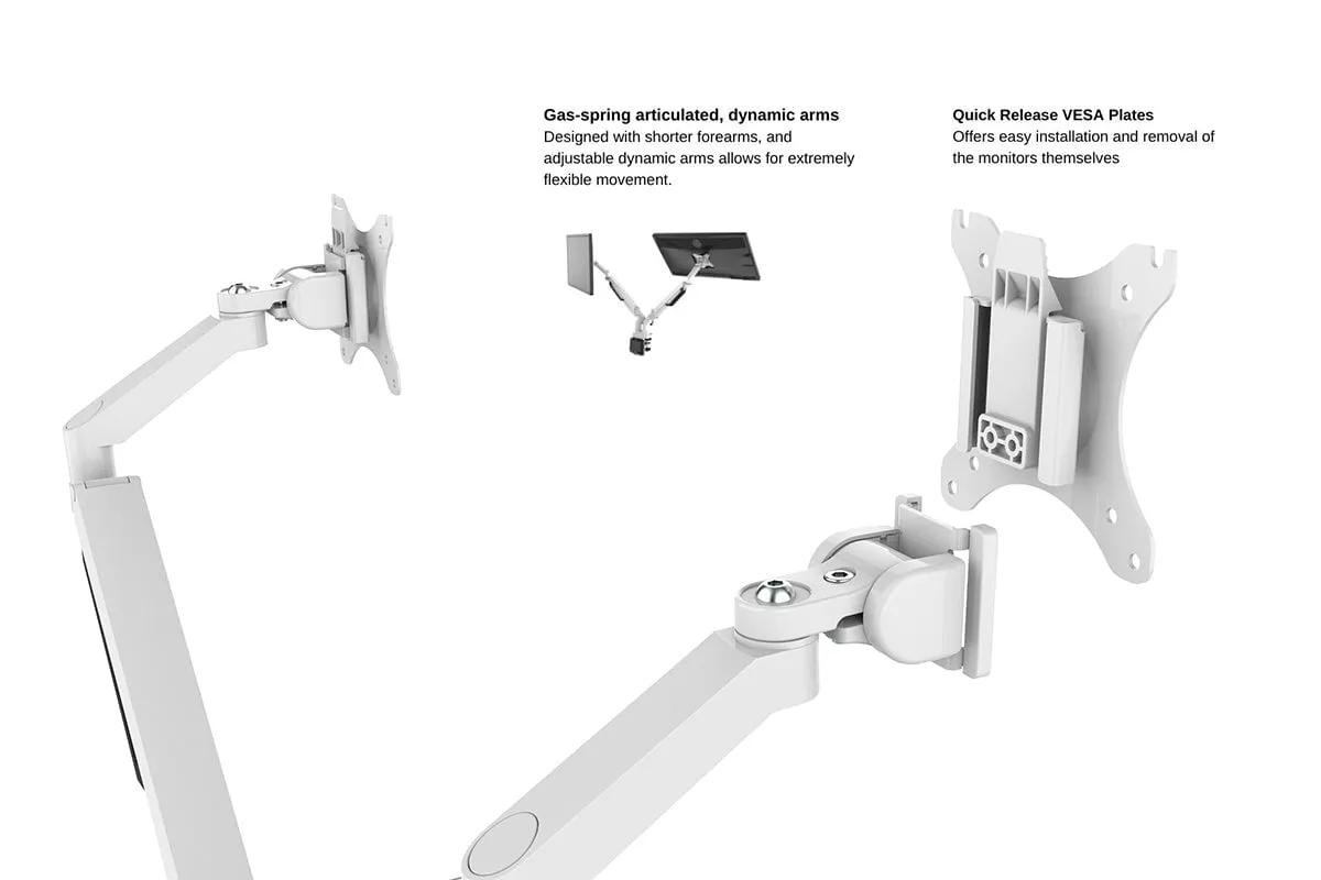 Uplifting PolarFlex Dual Monitor Arm