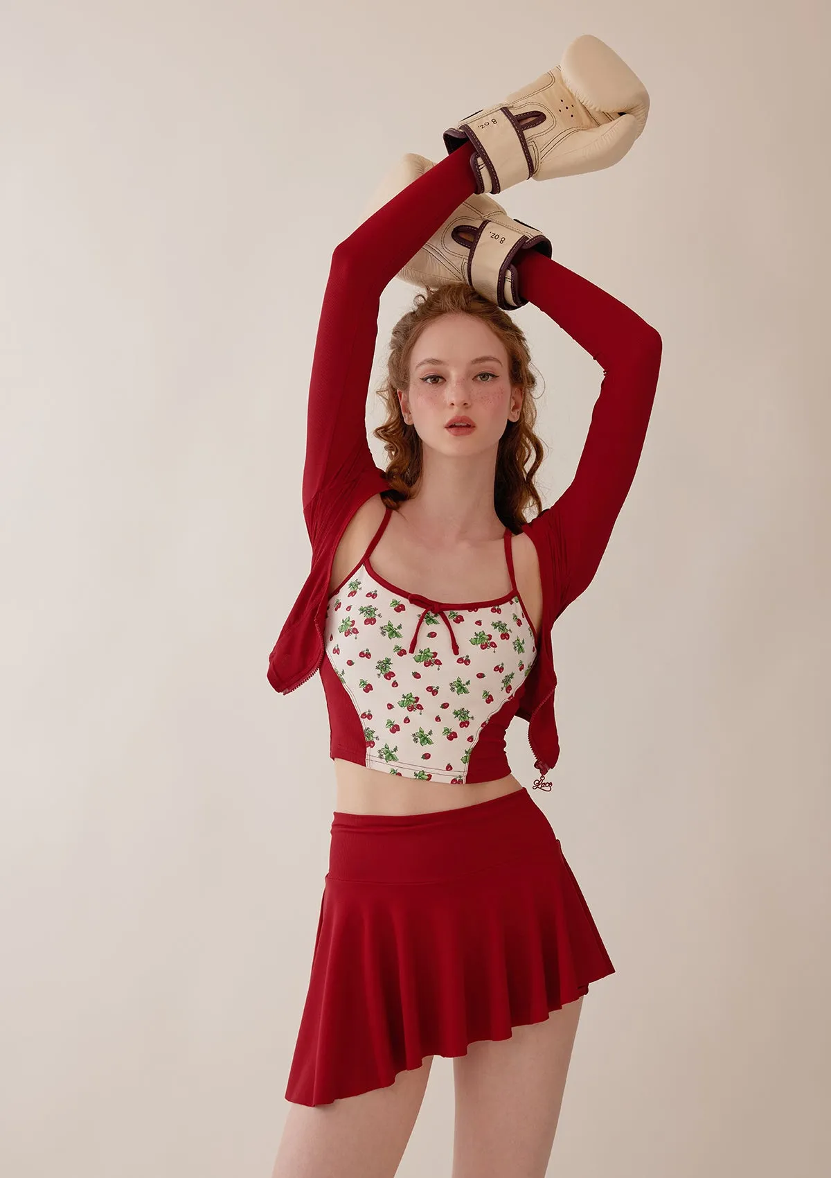 Vibrant Strawberry Sports Camisole