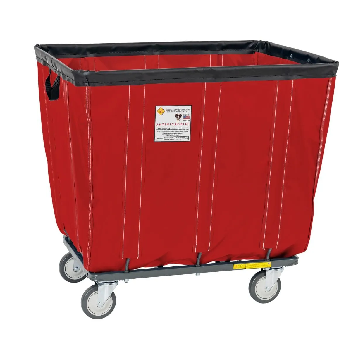 Vinyl Basket Truck w/ Antimicrobial Liner - 16 Bushel