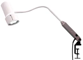 Waldmann D16043100, HALUX N50-1 P SX LED Examination Light, Medical Grade, Gooseneck Arm, 4400K, Table Clamp