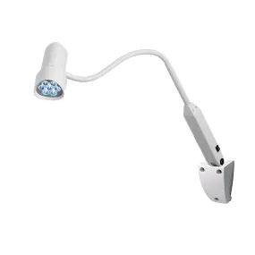 Waldmann D16044120, HALUX N50-3 P SX LED Examination Light, Medical Grade, Gooseneck Arm, 4400K/3800K/3300K, Wall Mount