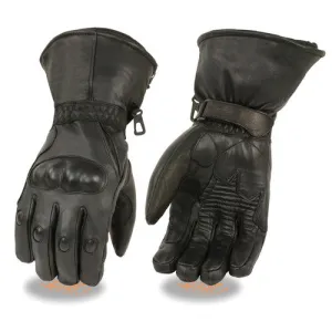 Waterproof Gauntlet Gloves w/ Hard Knuckles, Gel Palm SH815 WPG HK