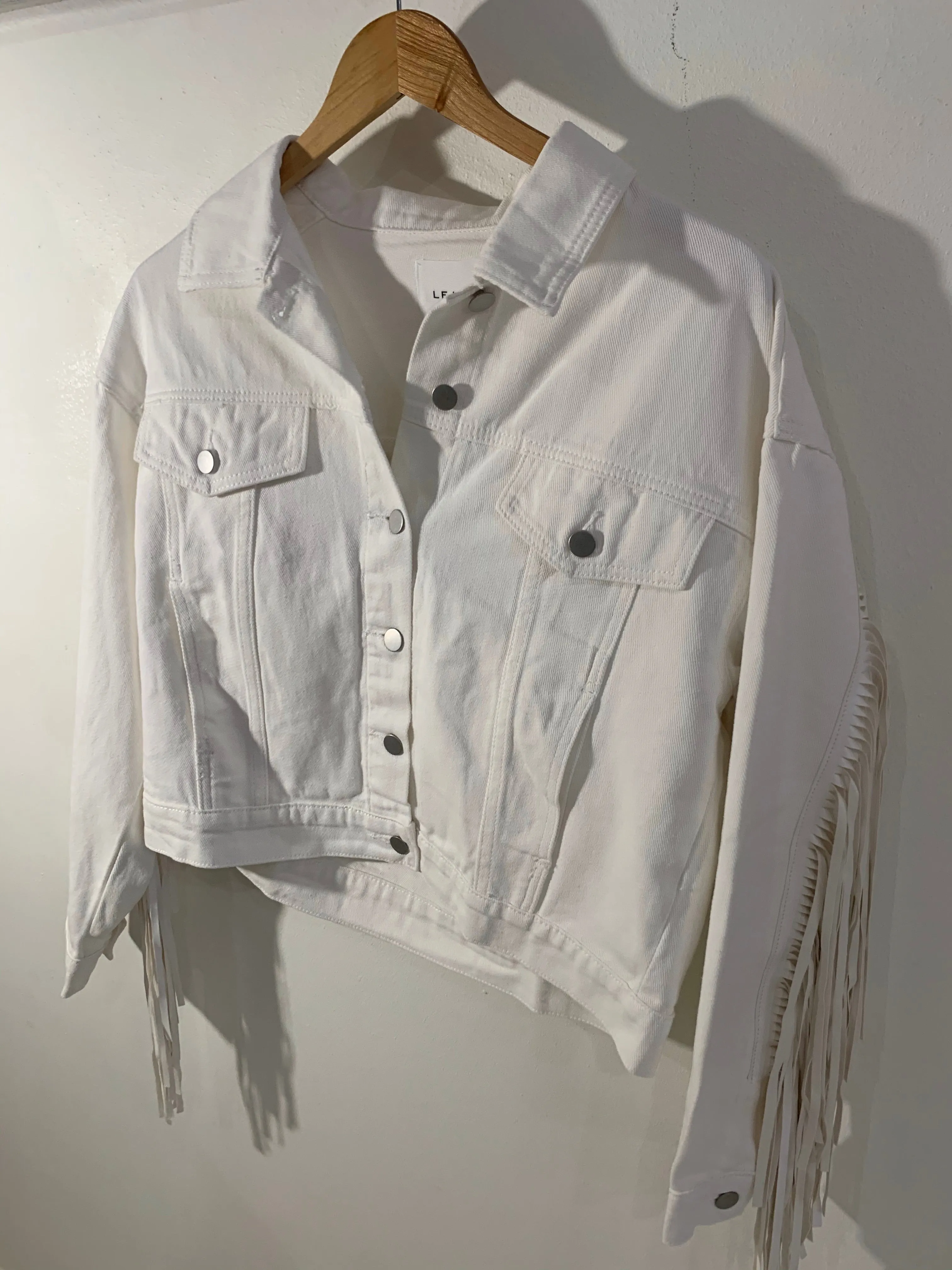 White Fringe Jacket