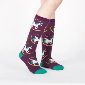 Wish Upon a Pegasus Kids' Knee High Socks