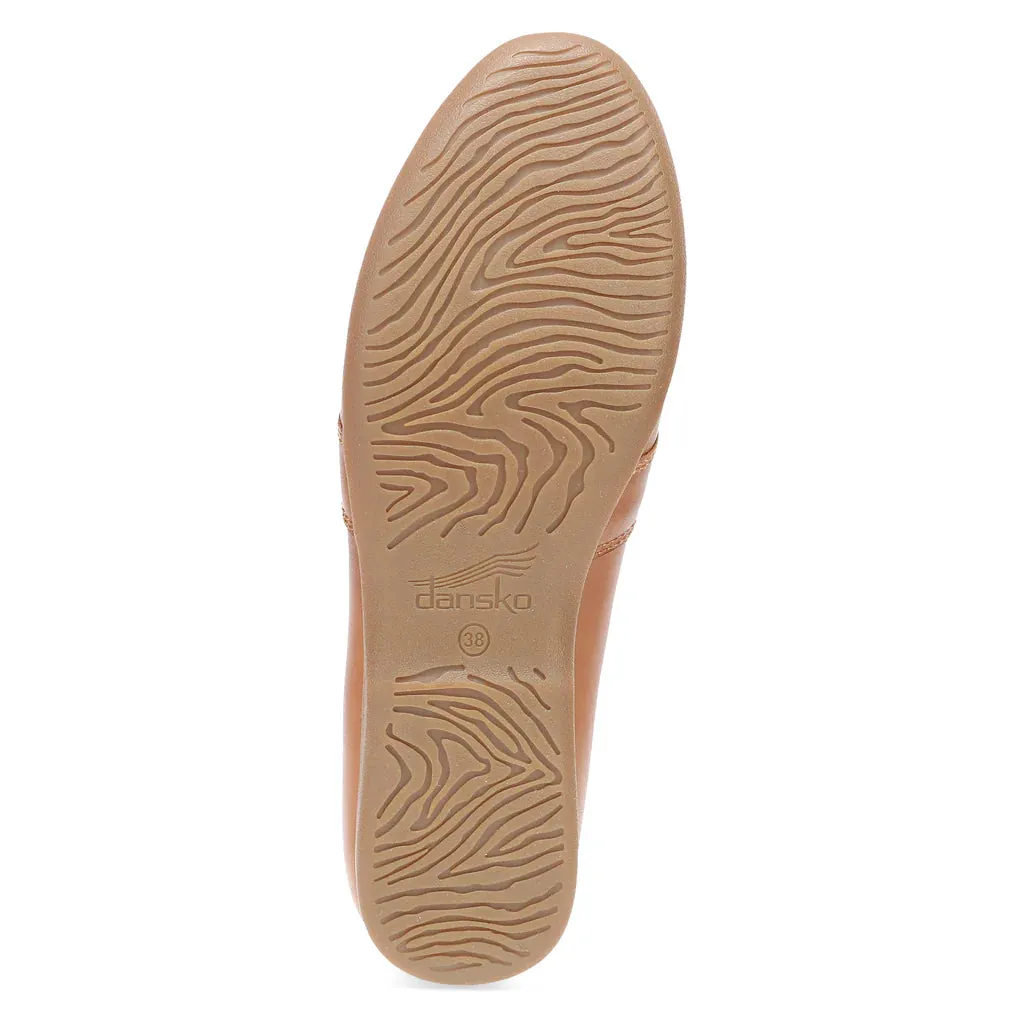 Women's Dansko Linden Flat Color: Luggage Nappa