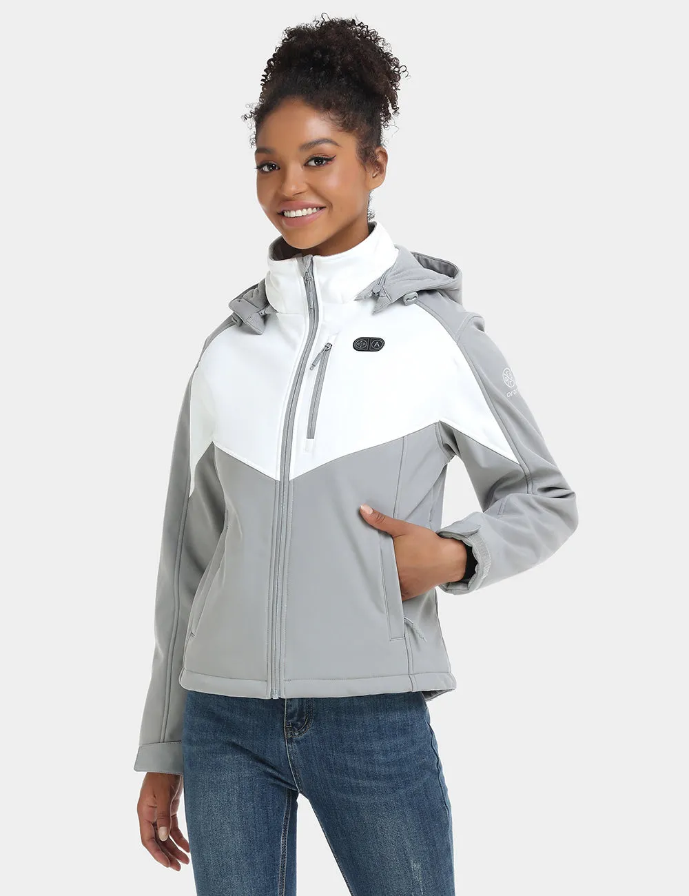 Women's Dual Control Heated Jacket with 5 Heating Zones (Chest Heating)