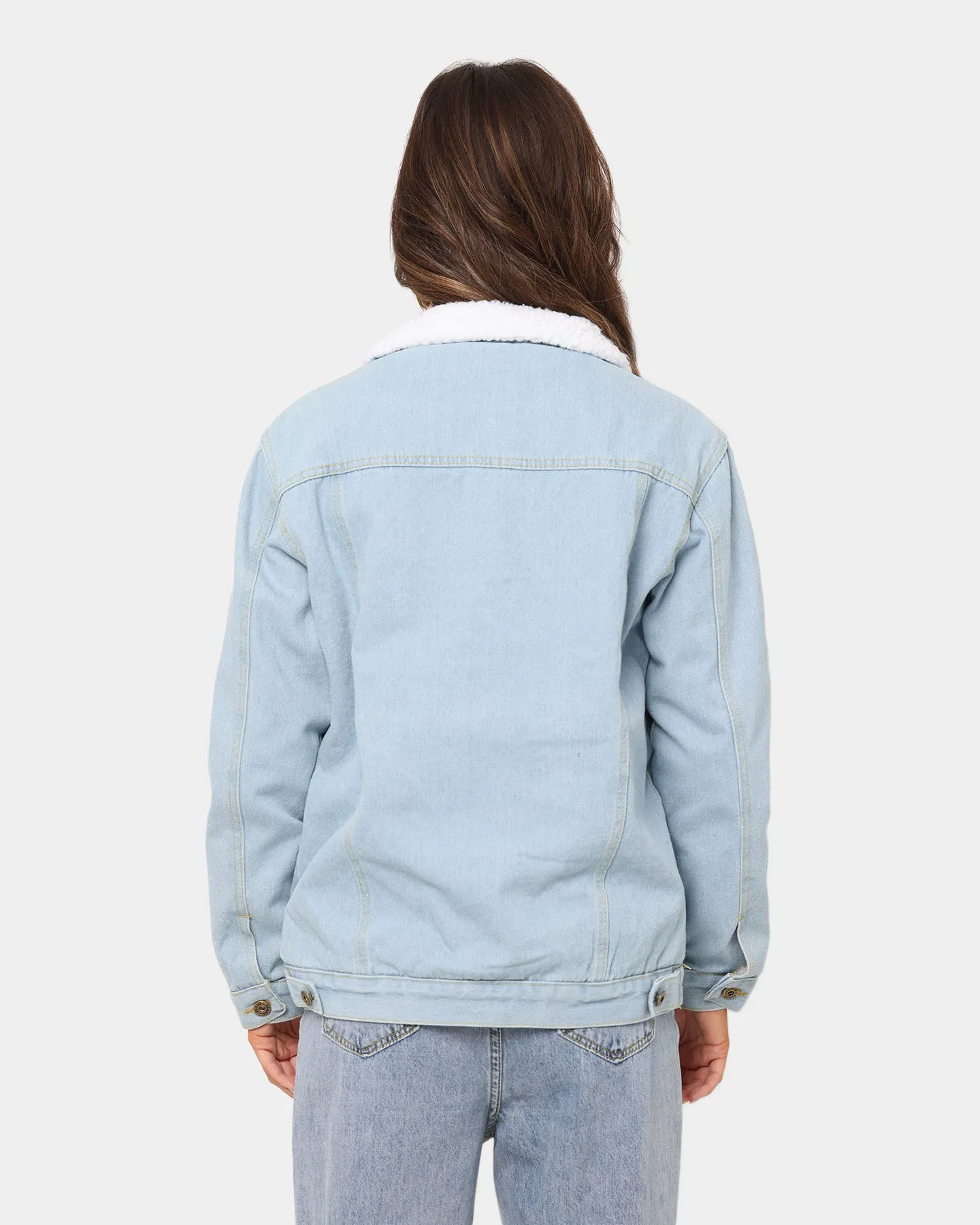 XXIII Women's Ray Sherpa Jacket Blue Denim