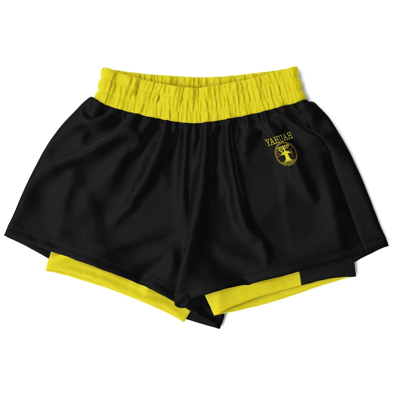 Yahuah-Tree of Life 02-01 Ladies Designer 2-in-1 Shorts