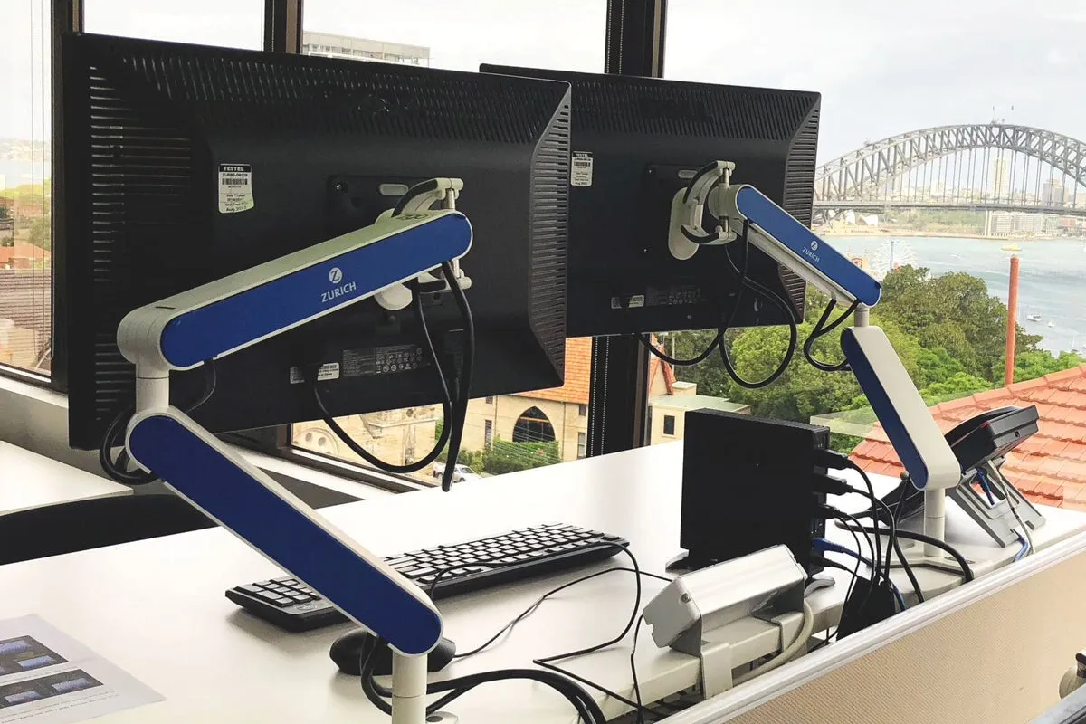 Zgo Dynamic Dual Monitor Arms